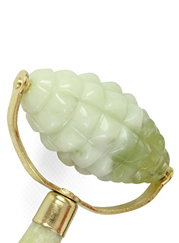 White Lotus Intensive Massage Jade Roller. The Jade Massager Is Designed To Create Powerful Stimulation To Improve Blood Flow To The Skin And Enhance Health And Beauty