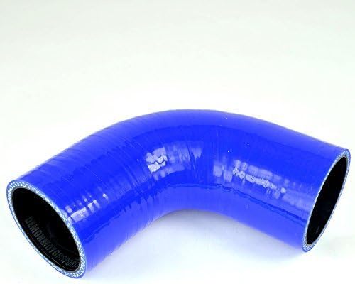 Demon MotorSport 51mm 2.0" - 90 Degree Silicone Hose Blue with Black Liner