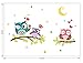 Price comparison product image EUFJSDHF Wall Sticker 2019 Wall Stickers Removable Waterproof Cartoon Animal Owl Wall Sticker for Kids Rooms Wallpaper Home Decor 43X63Cm