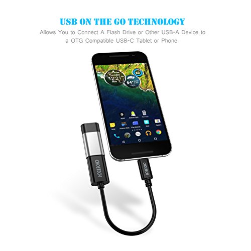 USB C Adapter auf USB 3.0 CHOETECH (0.73ft/22cm) USB Type C auf USB 3.0 Type A [OTG] Adapter Kabel für LG G6, G5, 2016 MacBook Pro, MacBook 2015/2016, Chromebook Pixel, Nokia N1, Nexus 5X/6P und andere - 2