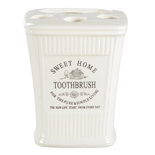 3er-Set Badserie WC Garnitur Zahnputzbecher Zahnbürstenhalter Seifenspender - 4