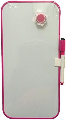 Magnetic DryWipe Board Set (23 x 15cm) includes Dry Board Pen &amp; Eraser (PINK)