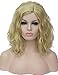 Produktbild CE & CI Damen Kostüm Perücke curly Bob robust PU-er buntes Party Cosplay Perücke von Wärme Perücke Haarlänge Media + Sockel-Perücke (Blond)