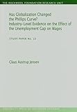 Image de Has Globalization Changed the Phillips Curve?: Industry-Level Evidence on the Effect of the Unemployment Gap on Wages