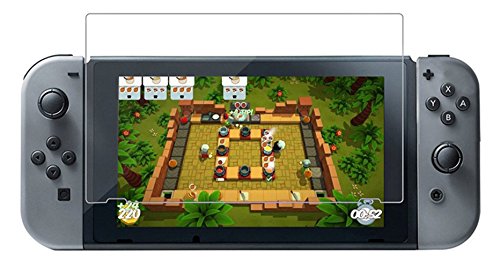 Preisvergleich Produktbild Nintendo Switch Displayschutzfolie, Stillshine Ultra Clear Anti-Scratch Full HD 9H Härte gehärtetes Glas Display Schutzfolie für Nintendo Switch NS Konsole (2er Pack)
