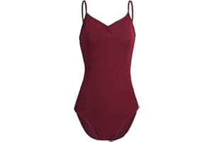 Freebily Maillot Ballet para Mujer Maillot Clásico de Danza Ballet Gimnasia Maillot Leotardo Bailarina Body Algodón Maillot Yoga Fitness Mujer
