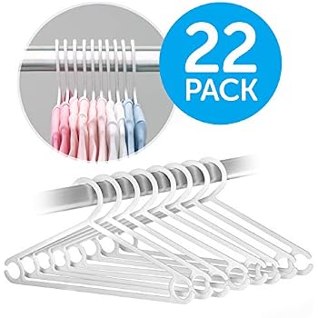Lot De 30 Cintres Anti-dérapants Pour Bébé/enfant - Plastique Uni, Gain De Place - Stockage Vêtements Petits - 6