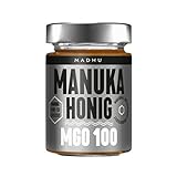 Manuka Honig 100+ MGO im hochwertigen Glas - Direkt vom Imker aus Neuseeland - zertifizierter Methylglyoxal-Gehalt (250g) - inklusive GRATIS Manuka Guide
