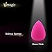 VMAGIC High-End Pro Makeup Sponge Beauty Blender for Flawless, Applicator, Highlight and Foundation (Rose Pink)