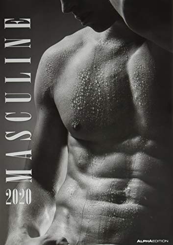 Masculine 2020 - Men - Männer - Bildkalender (34 x 50) - schwarz-weiß - Erotikkalender - Wandkalender