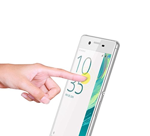 Sony Xperia XZ Displayschutzfolie, AVIDET Hohe Qualität 3D vorgerundet PET HD Ultra-klar glasfolie Display Schutz Folie Vollschutz-mit ultra-Stärke, ultra-klare Transparenz für Sony Xperia XZ, ( Schwarz) - 5