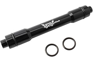 VOANZO Adaptateur de broche de conversion en alliage d'aluminium Noir 15 mm avant à dégagement rapide de 9 mm pour moyeu de VTT à dégagement rapide 100 mm