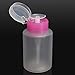 Clear Push Down Liquid Alcohol Press Bottle Acetone Nail Polish Remover Pump Dispenser-120ml
