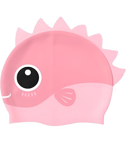Bonnet De Bain Enfant En Silicone – Poisson Coloré, Hypoallergénique, élastique, étanche, Jusqu'à 14 Ans