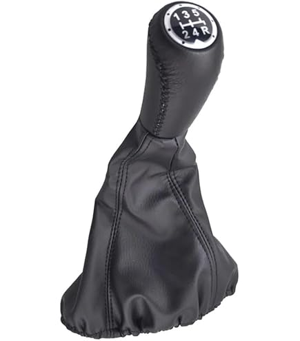 Copertura In Pelle Per Pomello Cambio Fiat Punto 188 MK2 5 Marce – Antipolvere, Elegante E Facile Da Montare