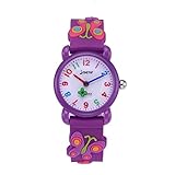 Kinder Analog Uhren für Jungen Mädchen, Kinder Sport Wasserdicht 3D Cute Cartoon Uhr, Armbanduhr Jungen Mädchen Teaching Handgelenk Uhren Kleinkinder Geschenk