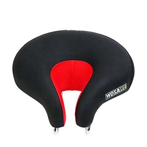 Preisvergleich Produktbild FCGV MTB Mountainbike Fahrradsattel elastisch atmungsaktiv Radfahren Sitzkissen Pad-schwarz