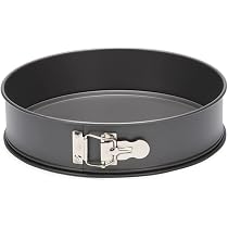 Moule à Manqué Patisse 20cm - Charnière Antiadhésive - Acier Revêtu Gris - Pour Cheesecake
