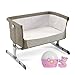 Chicco Next2Me Side Sleeping Crib - Dove Grey (Dove Grey + Chicco Next2Stars Pink)