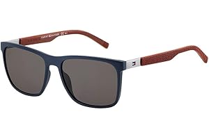 Tommy Hilfiger TH 1445/S Nr, okulary przeciwsłoneczne, męskie, 57, niebieskie (Blue Burgund)