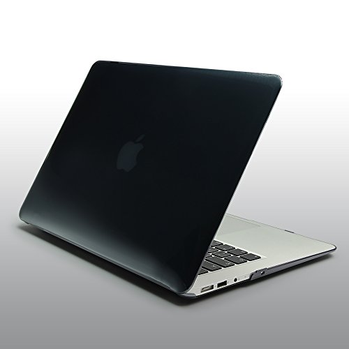 Urcover® Macbook Air 13,3 Zoll Crystal Hard Case | Ultra Slim in Transparent / Schwarz 2 | 360 Grad transparente durchsichtige dünne Komplett Schutzhülle Full Body Hochwertige Laptop Cover Hartschale Tasche Zubehör - 3