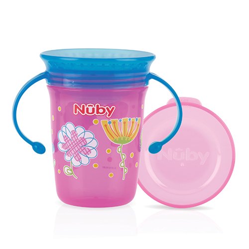 Nuby ID10410PINK Wonder Cup, 240 ml, rosa