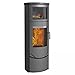 Produktbild Lotus LO-526 Prio 7M Kaminofen Grau/Indian Night, Rauchabgang hinten/A