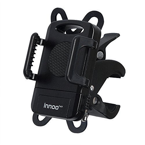 InnooTech Fahrrad Handyhalterung Handyhalter Fahrrad Verstellbar Motorrad Halter für Smartphone, iPhone 7 Plus / 7 / 6 / 5s / 5 / 4, Samsung Galaxy S5/S4/S3, GPS usw.