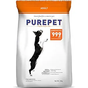 Purepet Fish and Rice Adult Dog Food , 10kg