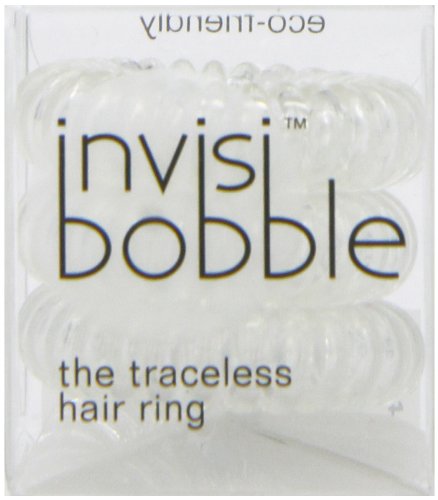 Invisibobble Traceless Hair Ring and Bracelet, Crystal Clear Suitable for All Hair Types