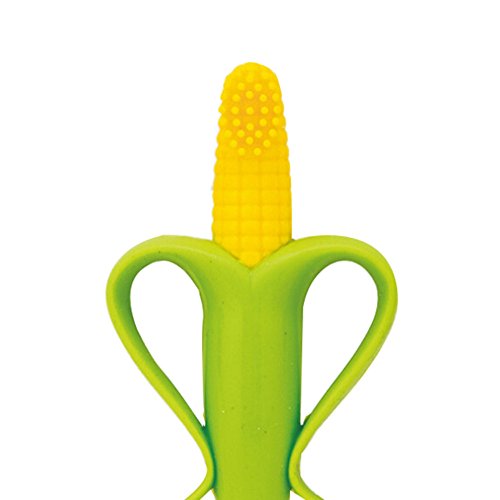 Original HQ Safe Baby Teether Teething Ring Corn Silicone Toothbrush