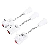 TIPO --- Conector E27 con interruptor de encendido / apagado, cuello flexible en todas direcciones - Adaptador de foco de lámpara