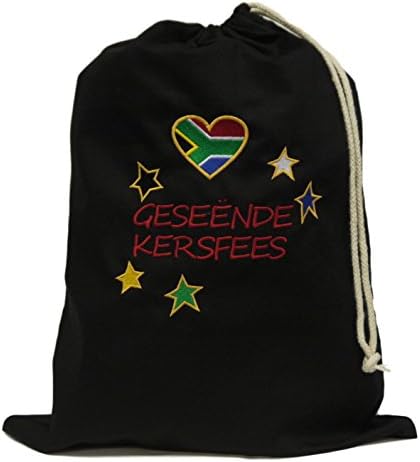 South Africa christmas gift bag in English or Afrikaans (Geseende Kersfees)