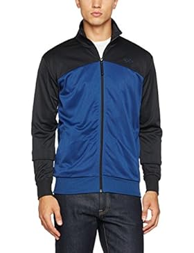 Mick Morrison Retro Track Jacket für Herren, stylische Jacke in den Farben schwarz blau für den Sommer