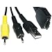 Produktbild Lüftungsgerät-MD1 USB Daten Kabel mit A/V Video Audio-multi Kabel, Blei, kompatibel mit allen mit geschlitztem Sony Cybershot DSC-vielseitig als H50, DSC-W300, DSC-T90, DSC-WX1, DSC-TX1, DSC-DSC- F88, H3, H7, DSC-DSC-H9, DSC-H10, DSC-H50, DSC-DSC-N1, N2, DSC-DSC-P100, P120, DSC-P150, DSC-P200, DSC-T2, DSC-T5, DSC, DSC-T9-T10, DSC-T20, DSC-T30, DSC-T50, DSC-T70, DSC-T77/T-77, DSC-T100, DSC-T200, DSC-T300, DSC-T700, DSC- W35, DSC-W55, DSC-W80, DSC-W85, DSC-W90, DSC-W110, DSC-W120, DSC-W130, DSC-W150, DSC-W170, DSC-W200, DSC-W300, DSC-W370/W-370