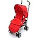 ZETA VOOOM - Warm RED + MC Deluxe 2in1 footmuff liner zip off padded Warm Red + RAINCVER