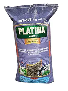 Platina Bharat Feeds & Extractions Ltd Cow Feed/Buffalo Feed/Cattle Feed Pellet (18 kg)