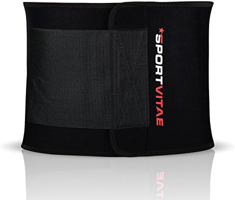 Faja Reductora Neoprene Slimming | Belt Abdominal Perspiration and Support for the back | Helps to reduce Fat in the Zone abdominal fat burning | Belt | moldea and Tone the waist Lumbar | Grip | for Men and Women | Adjustable | Includes Useful Transport Bag and Guide with Instructions for use and Maintenance (PDF)., red, MEDIANA