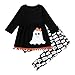 Produktbild LANWINY Halloween Neugeborenes Baby Mädchen Langarm Print Quaste Top + Hosen Outfit Kinder Halloween Sets1-6Jahre alt