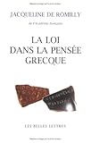 Image de La Loi dans la pensée grecque: Des origines à Aristote.