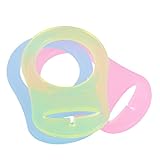 PIXNOR 10pcs weichem Silikonring Adapter für Schnullerketten (mehrfarbig) - 5