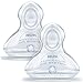 Produktbild NUK First Choice + Babyflaschensauger, 6-18 Monate, Silicone mit Large-Feed Loch, Anti-Colic, 2 stück