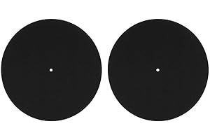CCYLEZ 2 Plateaux Tourne-Disque, 12 Pouces Tapis antidérapant Tapis Tourne-Disque slipmat Disque, Plateau Disque Protection Disque Disque, Antistatique et Antichoc