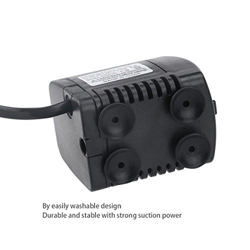 WINOMO 220V-240V 7W Tauchpumpe Wasserpumpe Brunnen Aquarium Teichpumpe EU-Stecker - 3