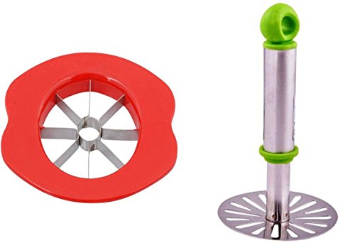 Combo of ROXA Apple Cutter + Pavbhaji Masher / Potato Masher (Multi-color) RS.149 (63.00% Off) - Amazon Combo of ROXA Apple Cutter + Pavbhaji Masher / Potato Masher (Multi-color) RS.149 (63.00% Off) - Amazon