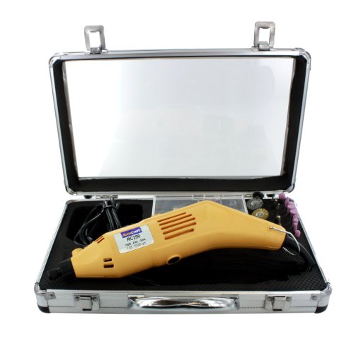 RotacraftHigh Power LCD Rotary Tool Kit 230 V, Yellow