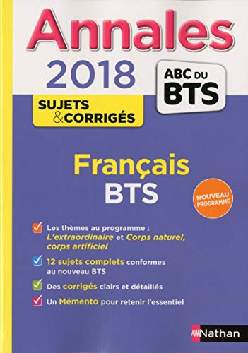Télécharger Annales ABC du BTS Français, BTS Tertiaires et Industriels 2018 (31) Livre eBook France