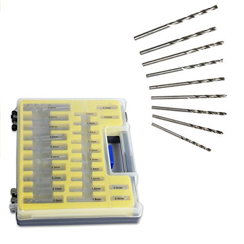Latinaric 150 tlg Mini Bohrer Set Metallbohrer Drillbohrer Spriralbohrer Bohrersets 0.4-3.2mm - 7