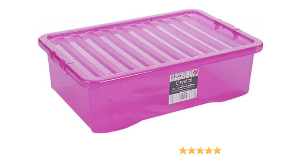 pink storage bins with wheels