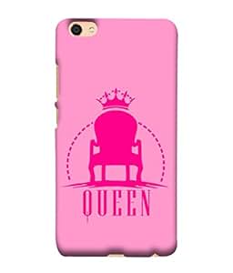 Vivo Y55l Vivo Y55 Back Cover Pink Shade Queen Chair
